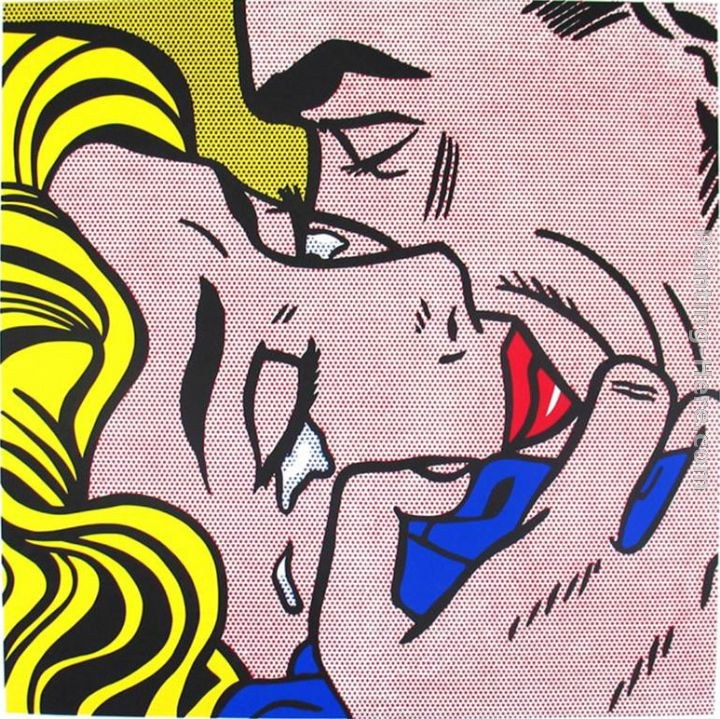 Roy Lichtenstein The Kiss V